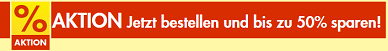 50% Rabattaktion bei Baldur Garten