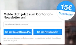 15 € Rabatt im Newsletter bei Contorion & weitere Vorteile