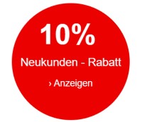 10 Prozent Rabatt für ersten Einkauf