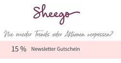 Sheego Newsletter - 15 % Gutschein erhalten