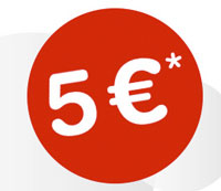 5 Euro Rabatt bei ersten Einkauf