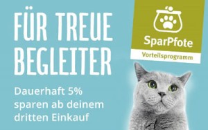 Sparpfote Vorteilsprogramm bei Zooroyal